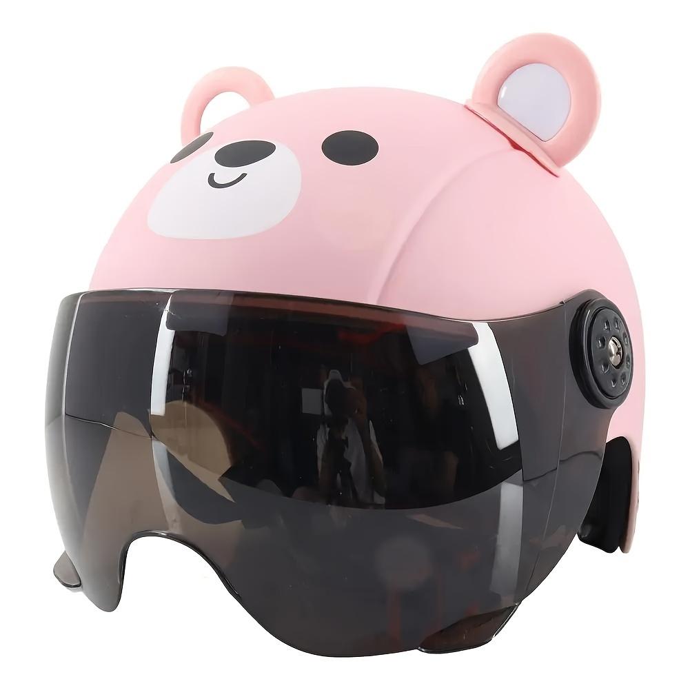 Casco de Montar para Niño Ajustable Apariencia Adorable Ultraligero Absorbente de Impactos ABS Casco de Seguridad para Patineta Bici de Niño para Niño