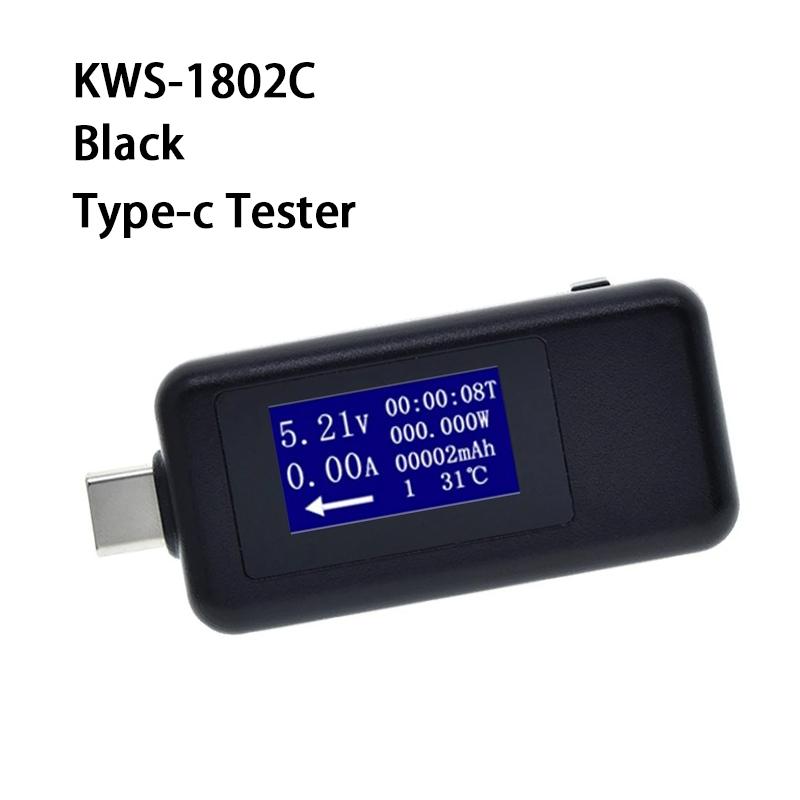 10 in 1 Type-C USB Tester Digital Voltmeter Temperature Current Voltage Meter Volt Detector Ammeter Power Bank Charger Indicator