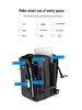Men's Business Backpack: High-End, Expandable, Large Capacity, Water-Repellent Laptop Bag with Leather Film