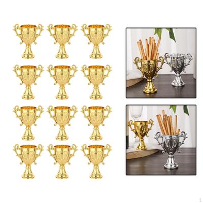12 Uds. Frascos de almacenamiento de trofeos de premio, centro de mesa, premios decorativos, contenedores de dulces, tazas de trofeo