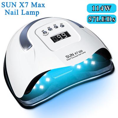 114W Nail Lamp For Manicure Nail Dryer For Curing UV Gel Nail Polish With Motion Sensor Nail Salon Tool