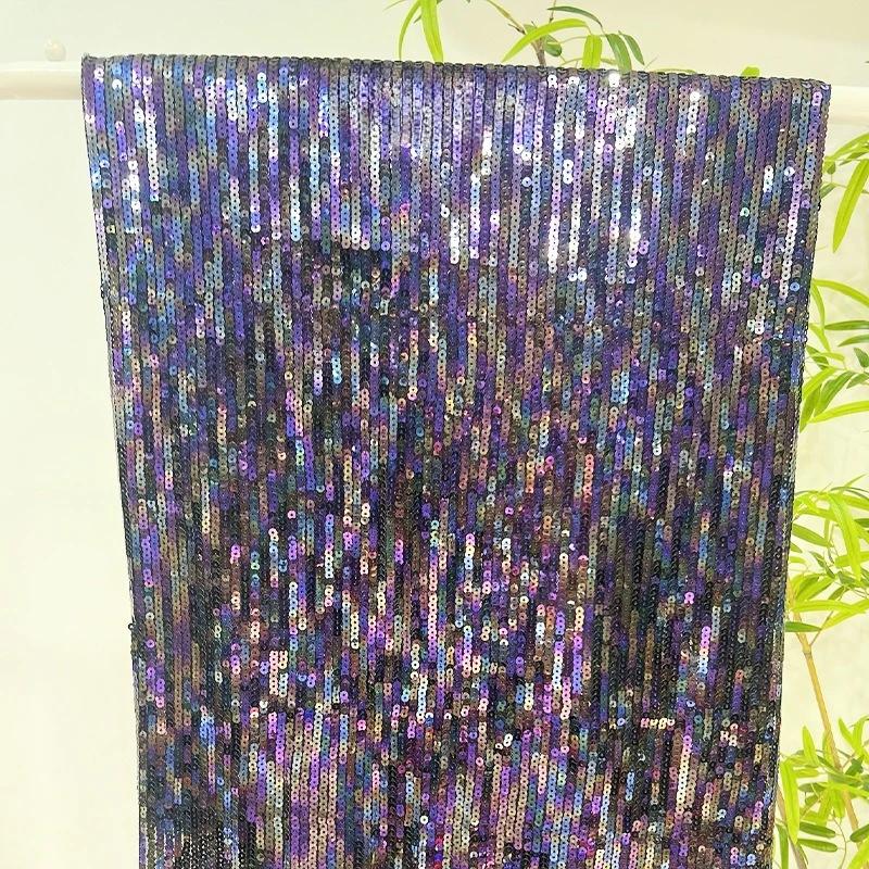 Wide 125cm Lolita Style Embroidered Beaded Chiffon Dress Fabric with Pleats DIY Sewing Women Clothes Skirts Dresses Handmade