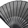 [Stylish Kimono Iroha] Black Dyed Fan, Funeral Fan, Formal, Matsujuan, Funeral Fan (Women's, 20.5cm)