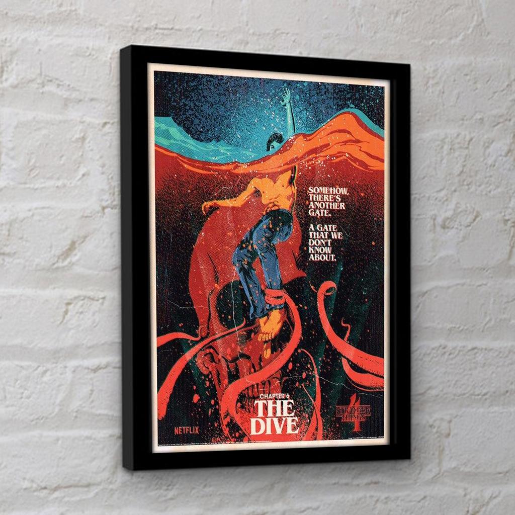 Stranger Things 4 Kapitel 6 The Dive gerahmtes Poster