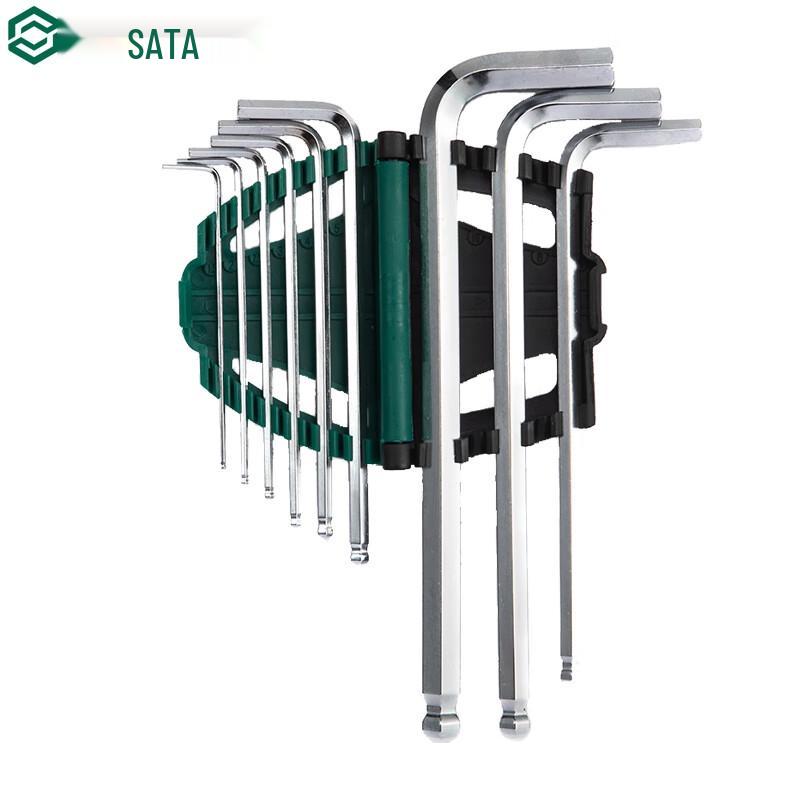 SATA 9-Piece Extended Ball-End Hex Key Set
