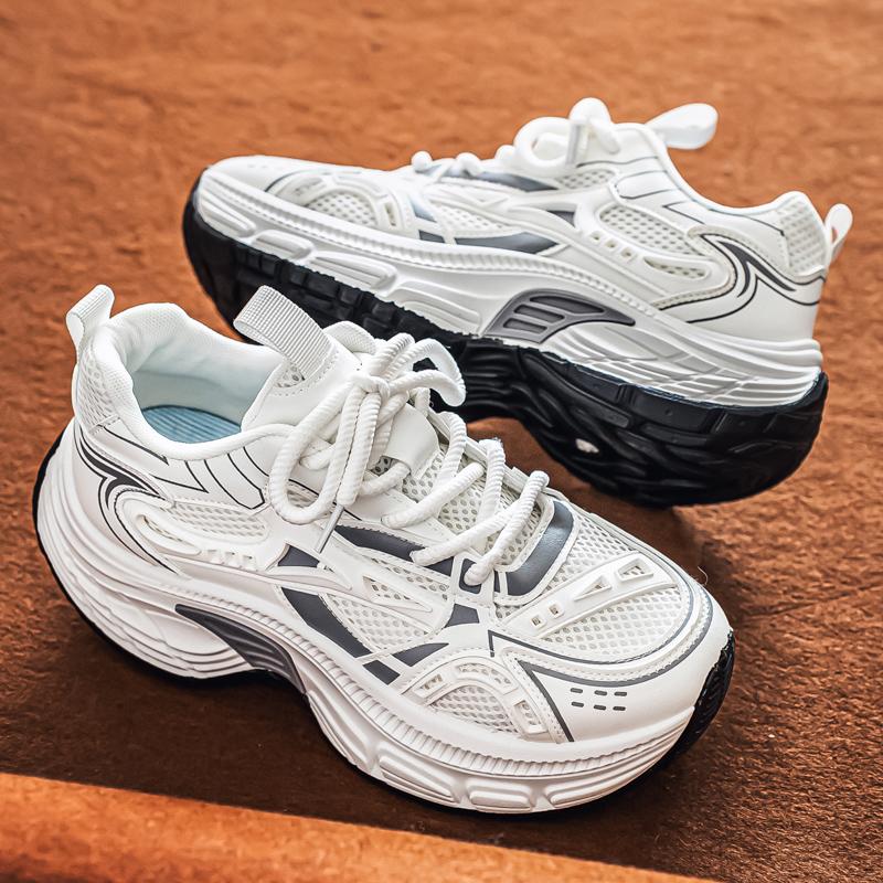 New Fashion New Men's Fashion Casual Low Top Sports Shoes Students Thick Sole Comfortable Sneakers Boys Male Classic Breathable Basketball Shoes