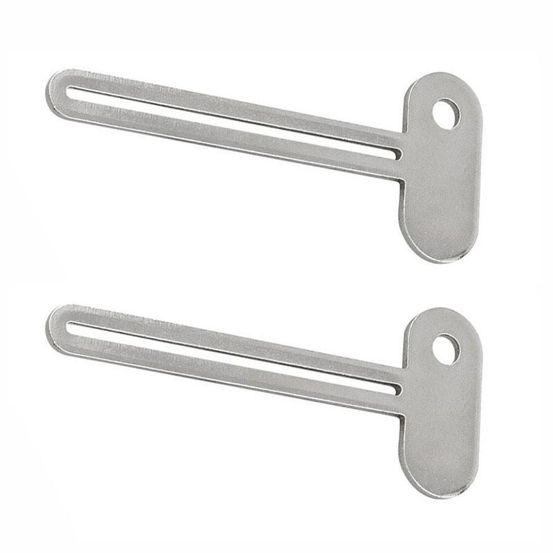 Metal Manual Cosmetic Squeegee - Multi-functional Toothpaste/Cream Squeegee, Suitable for Home and Salon Use, Keychain Design