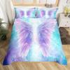 Three-Piece Purple Wing Digital Printing Bedding Home Textile Three-Piece Set