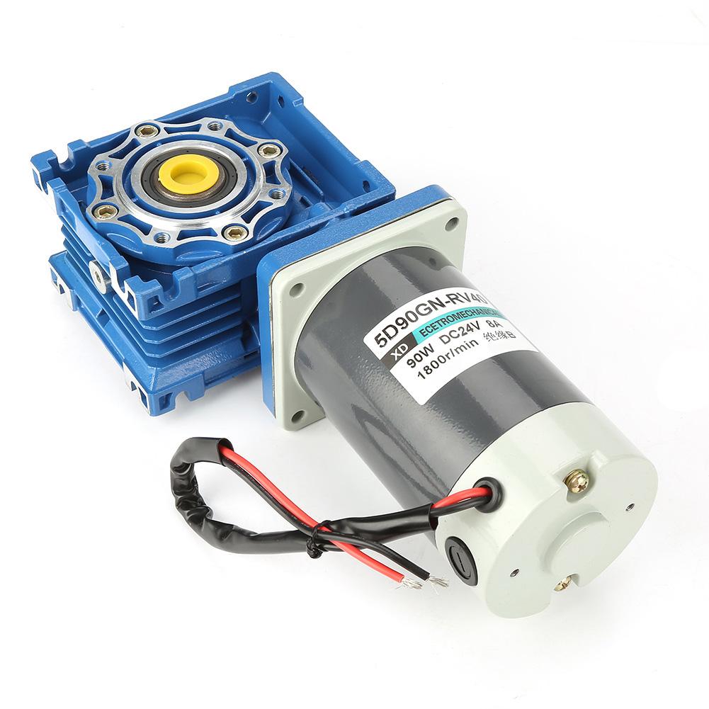 Motor cu melc 5D90GN RV40 90W 24V CC cu viteză reglabilă și autoblocare (30k)