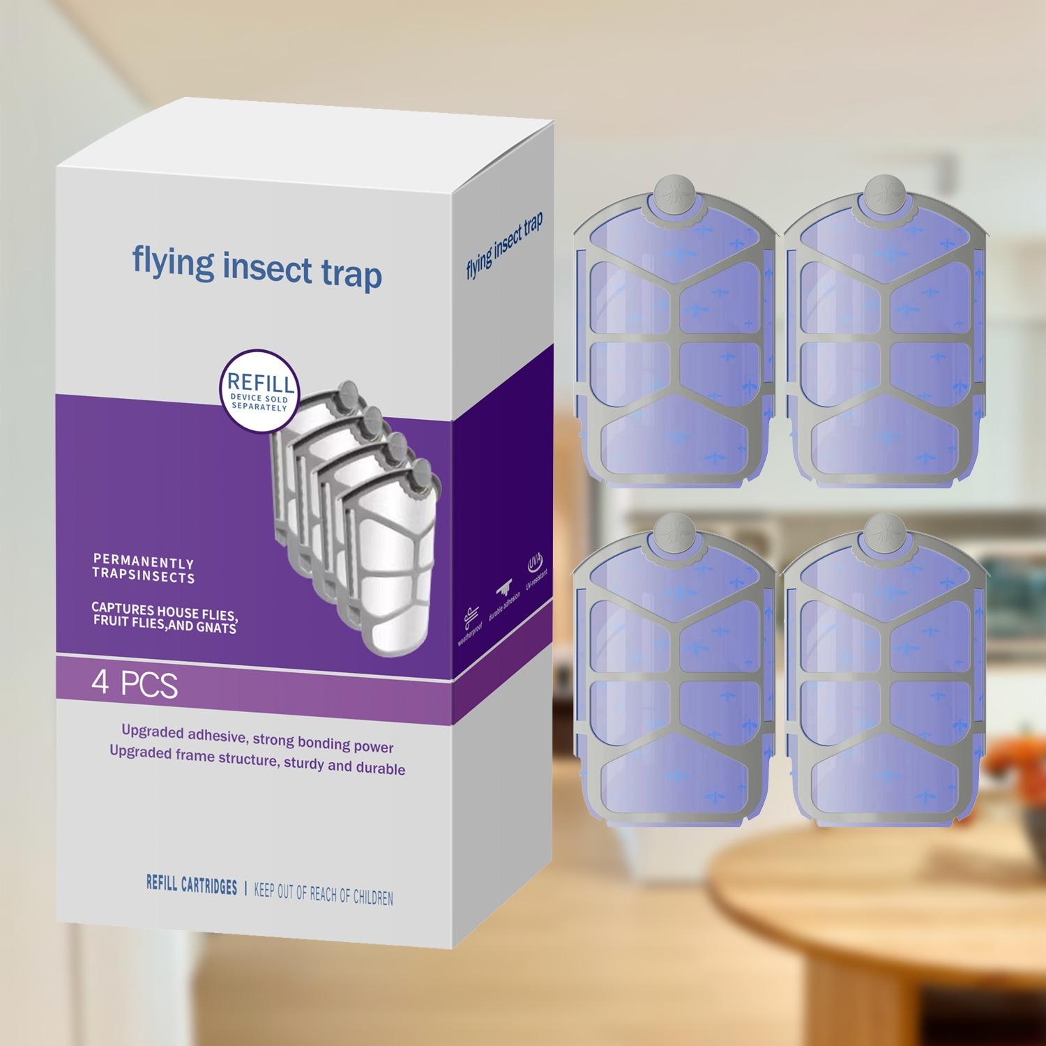 

10 сменных стержней для ловушек для летающих насекомых, совместимых с набором сменных стержней для ловушек для летающих насекомых Zevo для M364A и Max, полностью совместимый размер 4-pack