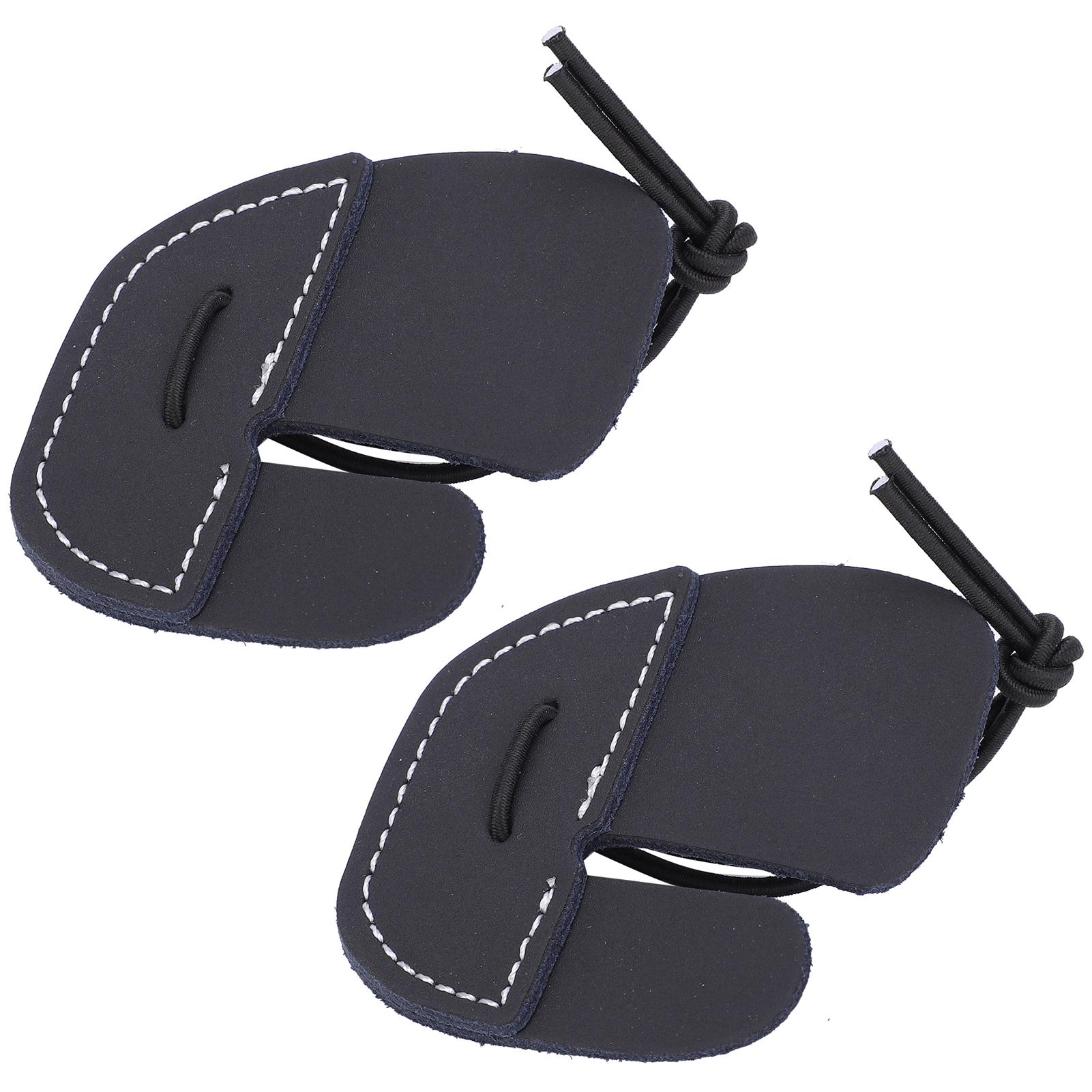 

2 шт. 3-пальцевий стрілецький захисний щиток на руку, портативний, м який, зі штучної шкіри, аксесуари