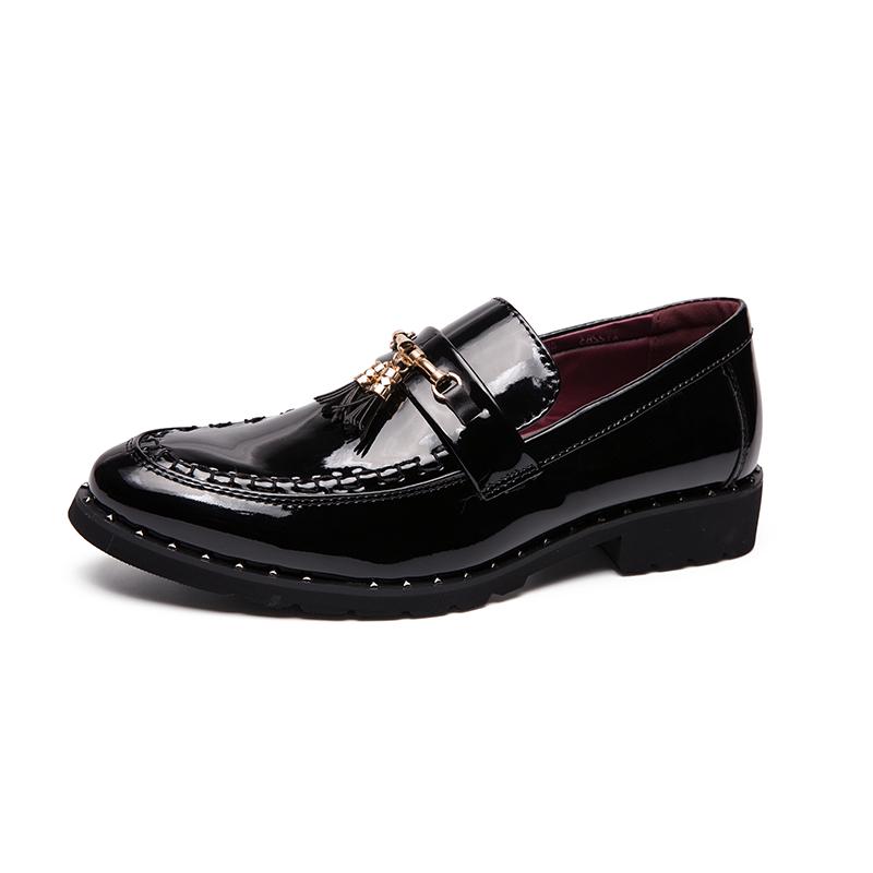 Fashionluxury Brand men dress shoes Classic Man Pointed Toe Dress Shoes Men's Leather Wedding party Shoes Oxfords Formal Shoes p4