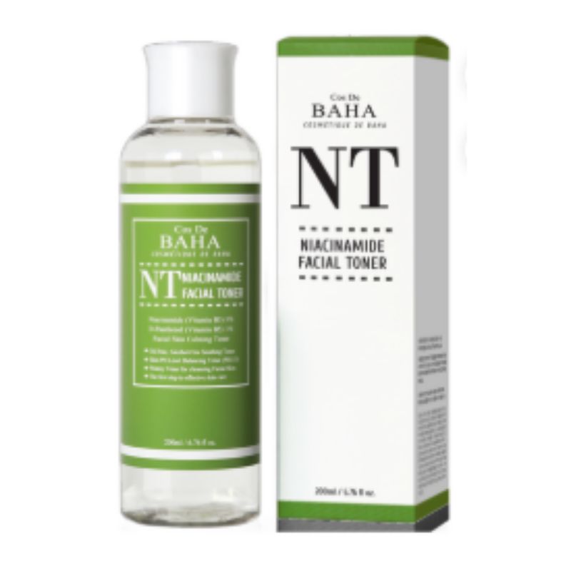 COS De BAHA NT Niacinamide 5% Skin Toner 200ml - Pore Care Brightening Hydrating Facial Toner Korean Skincare