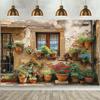 1pc Italy Tuscany Street Old Wallflower Background Photography Italy Old Town Medieval Architecture Summer Background Wedding