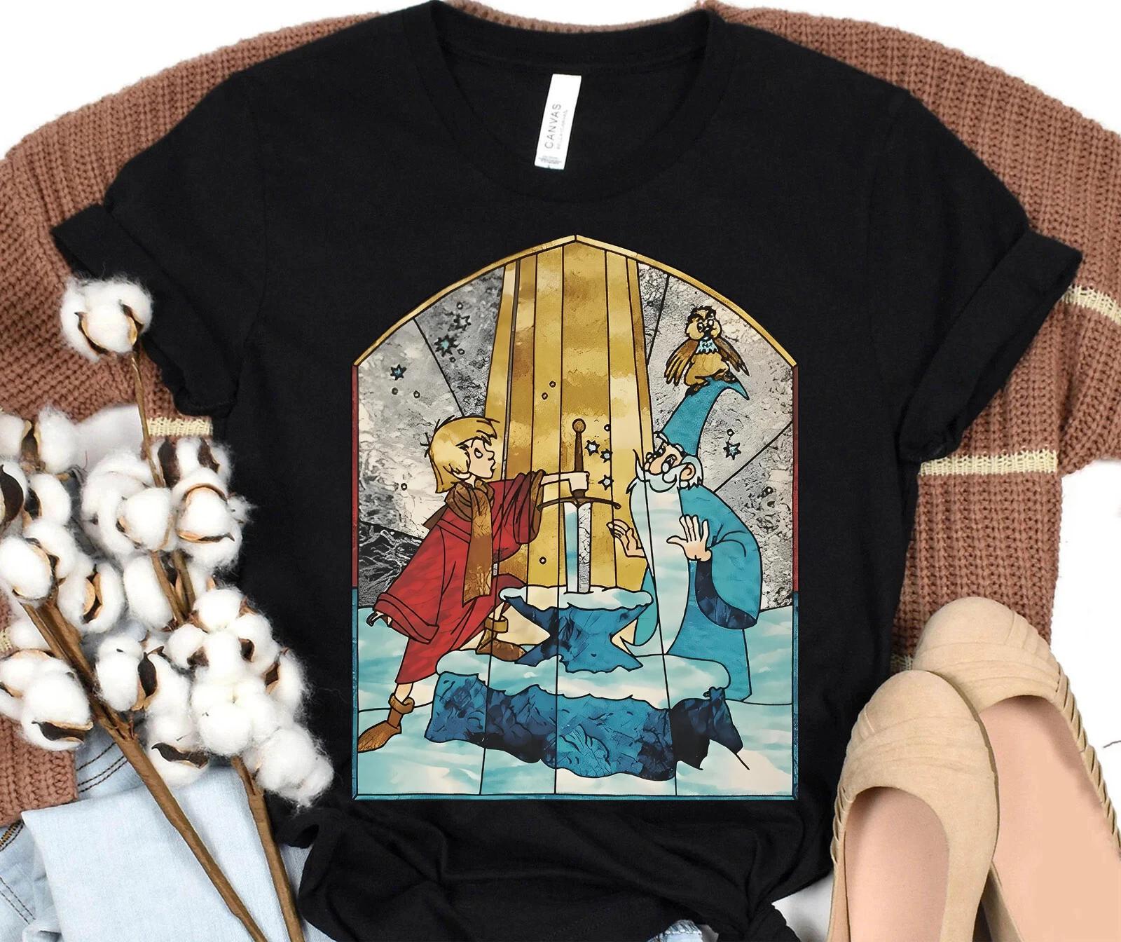 Arthur And Merlin Shirt The Sword In The Stone Unisex Adult Kid Shirt 4XL
