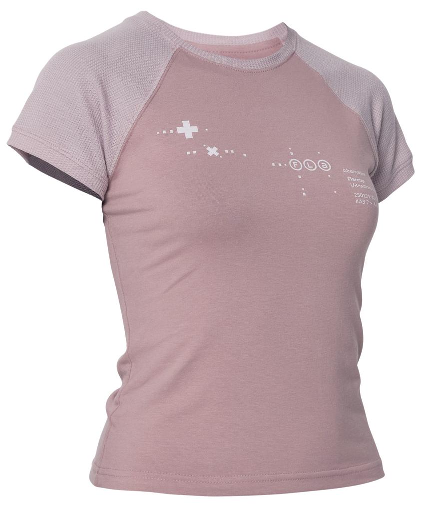 Peulleeoeob Muta Waffle Raglan T-Shirt (Fl-154_Pink)