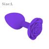 Rose Silicone Anal Plug Set of 3 Sizes Prostate Massager Butt Plugs Stimulator for Couples Men Women Anal Trainer Sex Toy