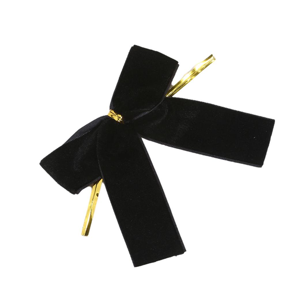 12pcs Small Velvet Bow Christmas Tree Decoration Xmas Bowknot Party Family Wedding Decor Gift Ribbon DIY Hanging Ornament