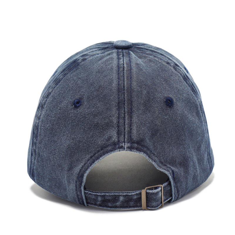 Vintage Distressed Dad Hat with Embroidered Logo – Soft Brim, Flat Bill Baseball Cap