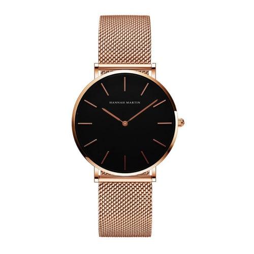 

Hannah Martin Women s Analog Waterproof Watch ZJ0001, Cute and Simple, Made in Japan Movement, Stylish and Popular Gift (Rose Gold)