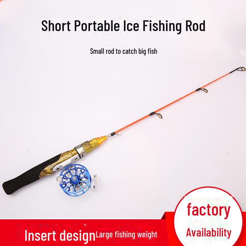 Portable Telescopic Ice Fishing Rod for Winter Outdoor Fishing