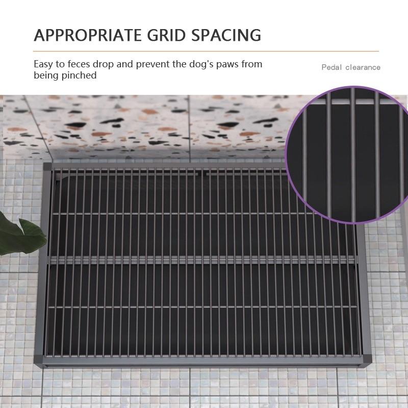 Stainless Steel Puppy Potty Washable Pet Bedpan Supplies Household Drawer Type Dog Training Toilet