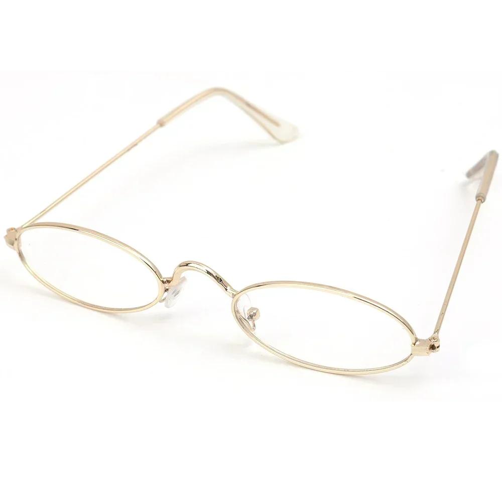 

New Metal Oval Shades for Women Men Anti Blue Light Sunglasses 2024 Unisex Bling Eyeglasses Frames Uv400 Fashion Eyewear Glasses золотой