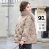 XueZhongFei Women's Fox Fur Collar Warm Down Jacket