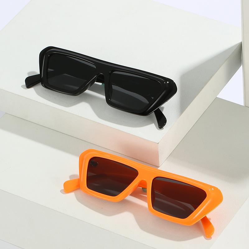 Box Sunglasses, Simple Square Flat-Top Glasses, Personalized Colorful Sunglasses