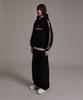 LIKE THE MOST Training Pintuck Side Pintuck Wide Pants Black