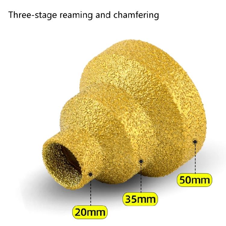 Step Chamfer Drill Bit Multi Layer Tapered Reamer 20-35-50mm Multilayered Cone Reamer for Metal, Wood, Concrete, Tile