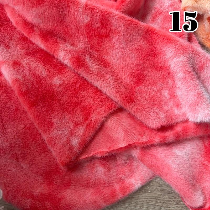 30x50cm Teddy Short Plush Fabric Elastic Doll Pillowcases Toys Diy Sewing Cloth Velvet Plush Handmade Sewing Quilting Fabric