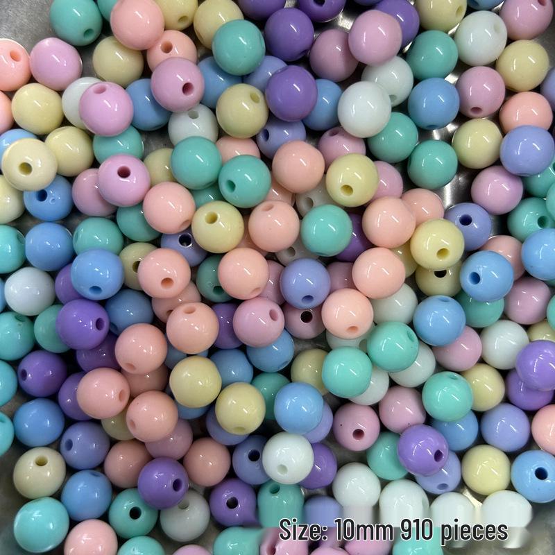 Acrylic Star & Heart Macaron Beads for DIY Jewelry