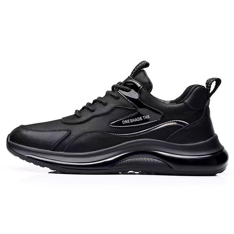 Shoes men's fashion soft soles with student running sneakers New leather casual men's shoes