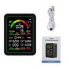 9-in-1 Air Quality Detector CO2 Monitor co, hcho, tvoc, c6h6, aqi, noise Level Detector Formaldehyde Temperature Humidity Meter
