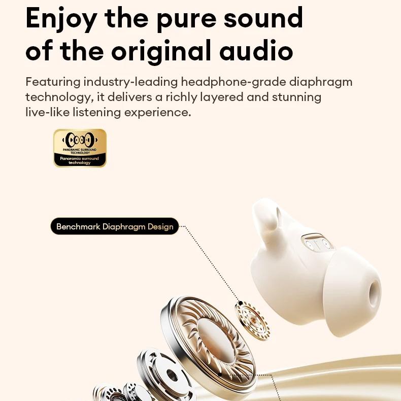 Original Lenovo LE261 Sleep Earbuds Wireless Bluetooth 6.0 Headphones HD Call HIFI Sound Music Earphones Gifts 25H Battery Life TWS ENC Headphones