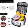 Cartoon Light Color Dinosaur Pattern Insulated Lunch Bag for Women Kids Leakproof Food Boxes Thermal Lunch Box Tote