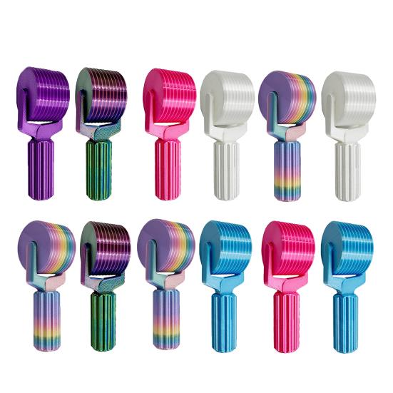 2 Pcs Rhinestone Art Roller 3D Printed Rhinestone Painting Press Roller Easy-Grip Hand Roller DIY Craft Tool for Rhinestone Embroidery