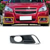 Black+Chrome Front Right Fog Light Lamp Cover Bezel For 2012-15 Chevrolet Malibu