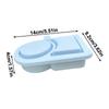1Pieces Silicone Condiment Box For Sauce Container With Lid Portable Small Lunch Box Accessories Dip Container Outdoor Tableware