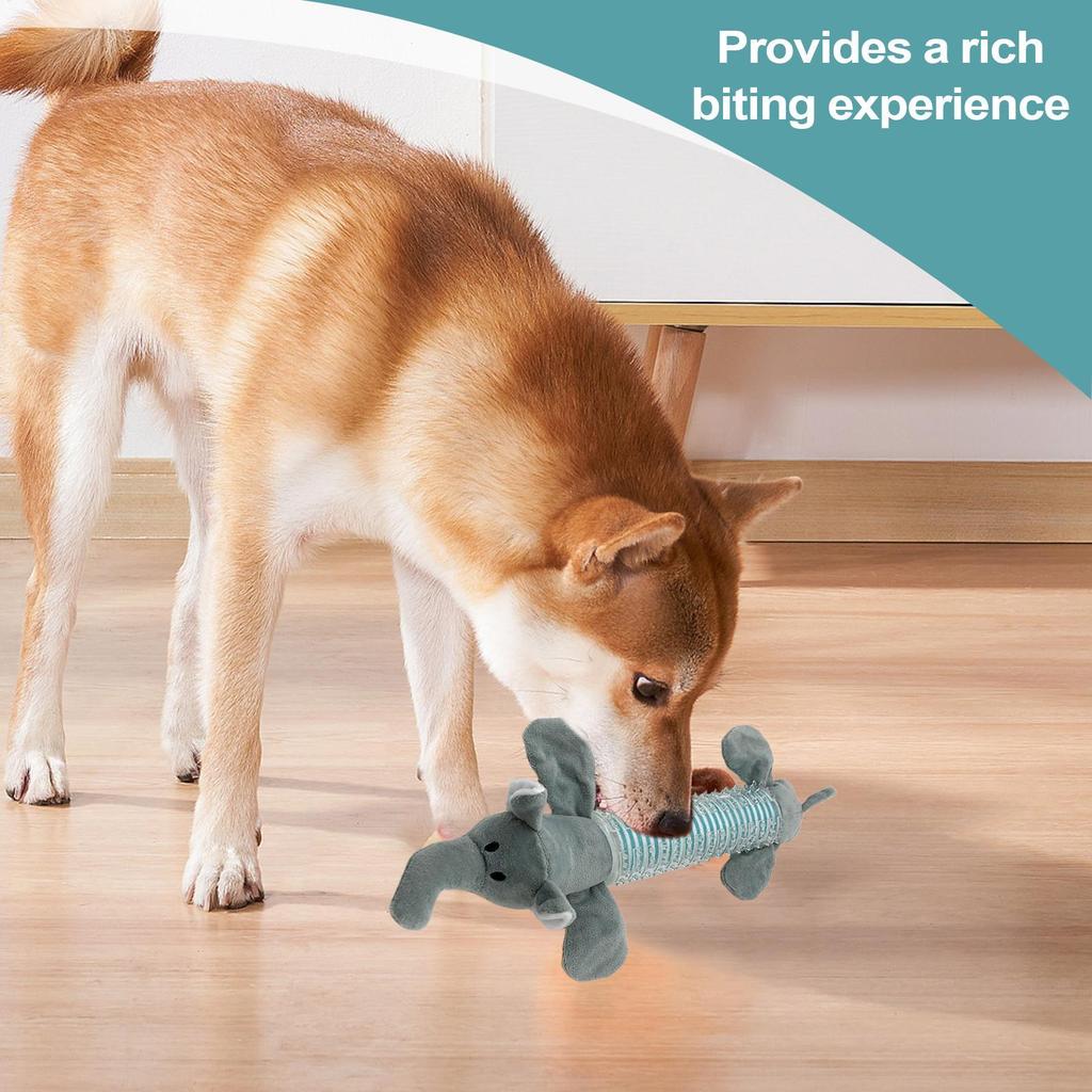 Dog Squeak Toy Animal Shaped Soft Chew Toys For Dogs Plush With Sound Squeaker Teeth-Cleaning Chewing Biting Small Medium Large