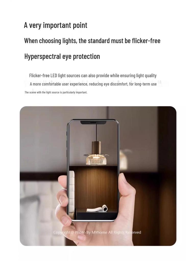 Crackle Pattern Retro Bedside Pendant Light - Modern Luxury Cafe Bar Wall Light