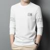 Spring and Autumn New Men's Round Neck T-Shirts for Young and Middle-aged Casual Trendy Sweaters Bottoming Shirts