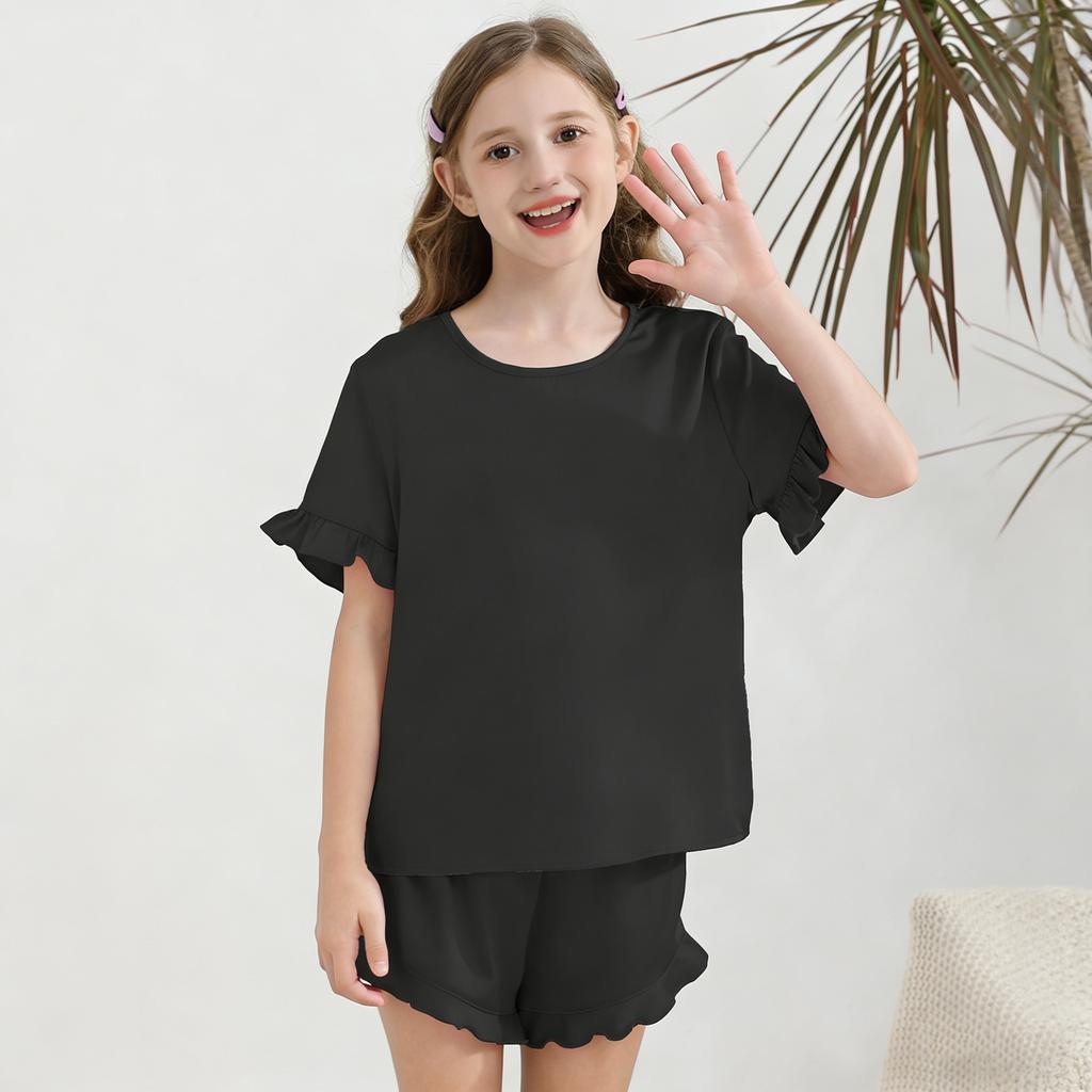 Children's Sleepwear 2-piece Home Clothes Short Sleeve Shorts Sleepwear Set