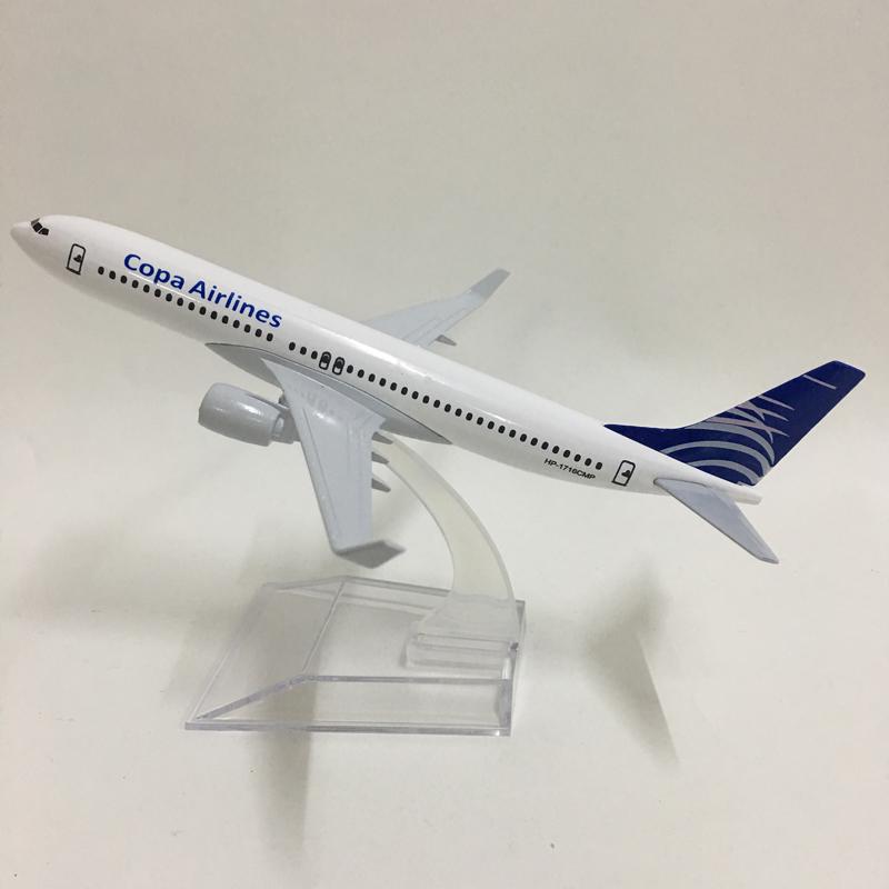 Jason Tutu 16cm Copa Airlines Boeing B737-800 Modellflugzeug Diecast Metall 1/400 Maßstab Flugzeug