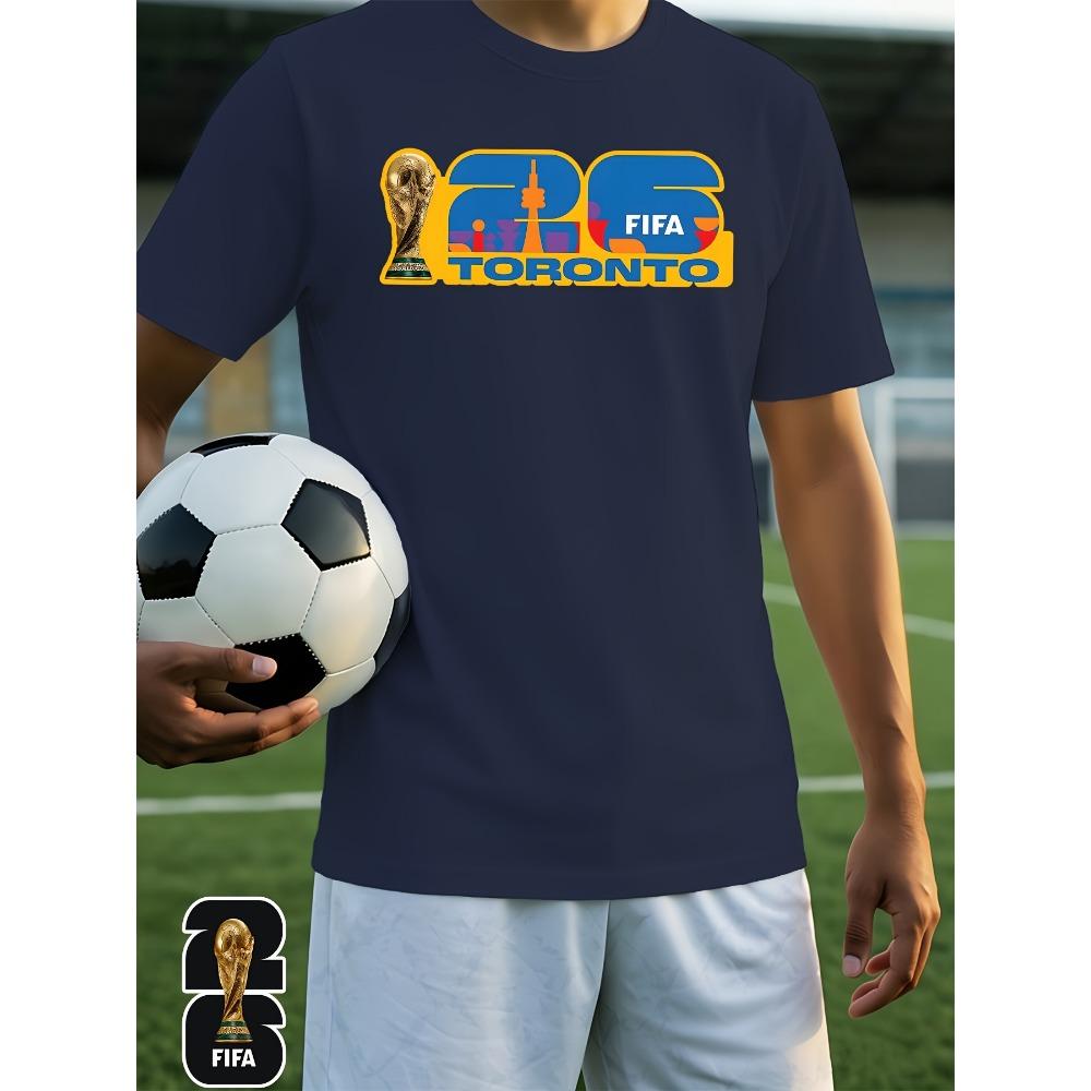 Men'S Home Wear Top [FIFA World Cup Authorization] FIFA. 2026 World Cup Sports Short Sleeved Casual Men'S Clothing
