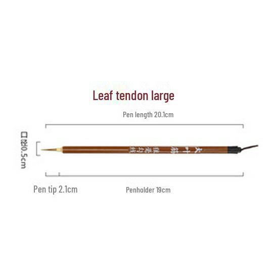 Wolf and Goat Hair Brushes for Primary School Calligraphy – Large, Medium, Small Solid Wood Brushes