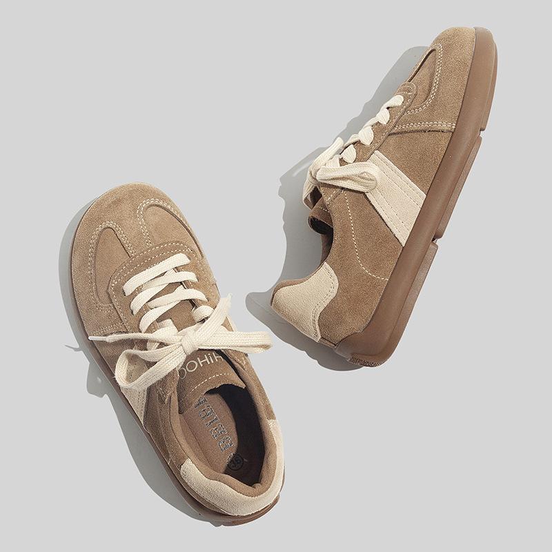Beier cold sticky craft thick-soled ugly cute German training shoes winter new casual Hong Kong style high-value board shoes 35