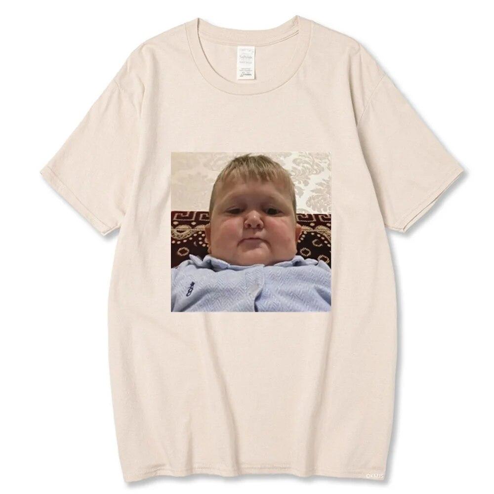 2023 New Hasbulla Fighting Meme T Shirt Unisex Women Mini Khabib Blogger T-Shirt High Quality Crew Neck Pure Cotton Oversized Tees Unisex