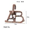 Intelligence Puzzle Zinc Alloy Disentanglement Rings - Unlock Nine Linked Rings Kongming Luban Lock Educational Toy